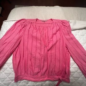 Madewell Pink tie top